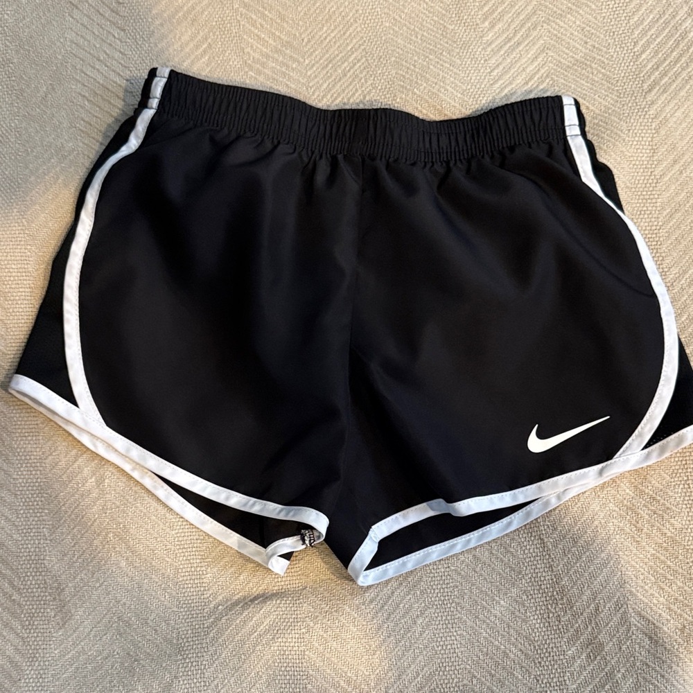 Nike Kids Black Shorts with White Trim